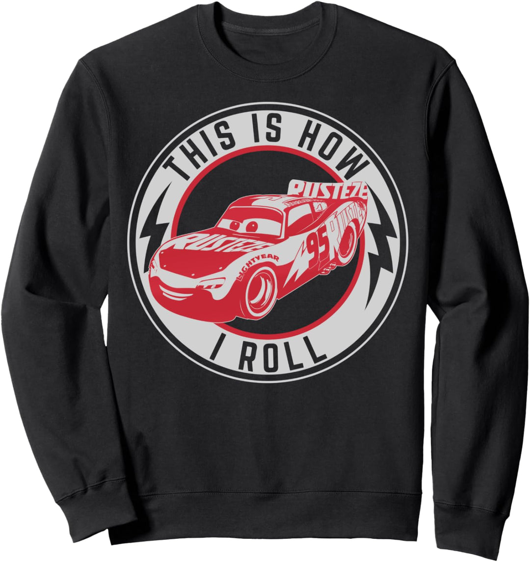Disney Pixar Cars Lightning McQueen How I Roll Sweatshirt
