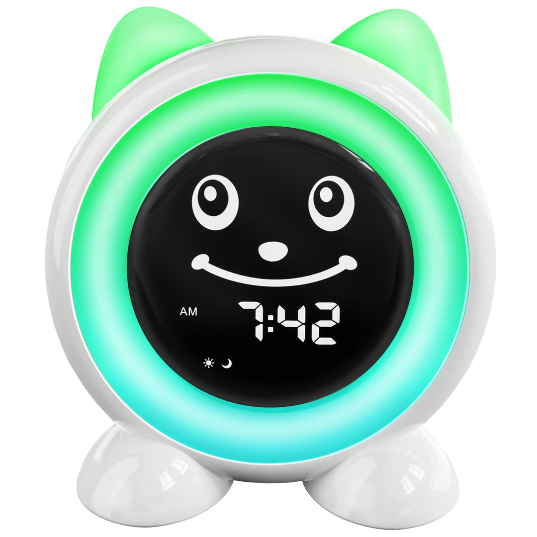 I·CODE Kinderwecker, Schlaftrainer Kinder mit Nachtlicht,Kinder Lichtwecker für Kleinkinder,Lernen v