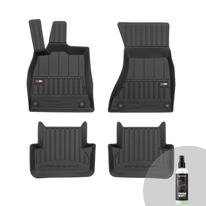 FROGUM ProLine 3D Gummimatten Exklusiven Auto Fussmatten Autofussmatten für Audi A4 B8 2007-2015, fü