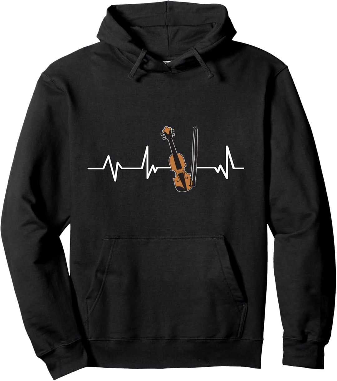 Geigenspieler Herzschlag Geschenk Geige Pullover Hoodie