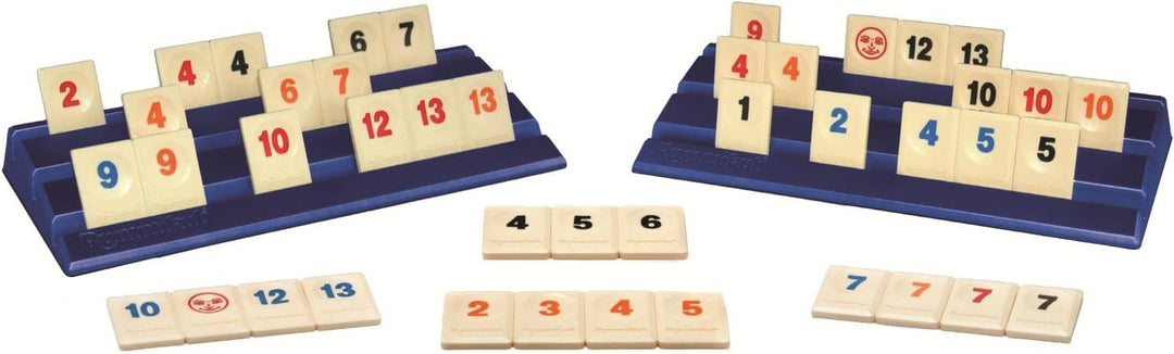 Jumbo Spiele Original Rummikub Pouch - der Spieleklassiker mit praktischer Tasche für Reisen und zum