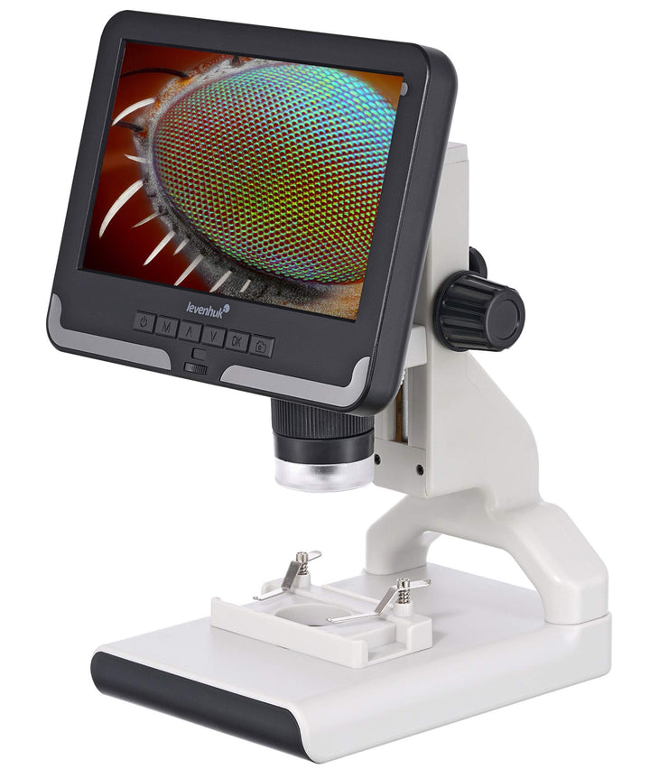Levenhuk Rainbow DM700 LCD Digitales Drahtloses Mikroskop mit 17,8-cm-LCD-Bildschirm, 10- bis 200-Fa