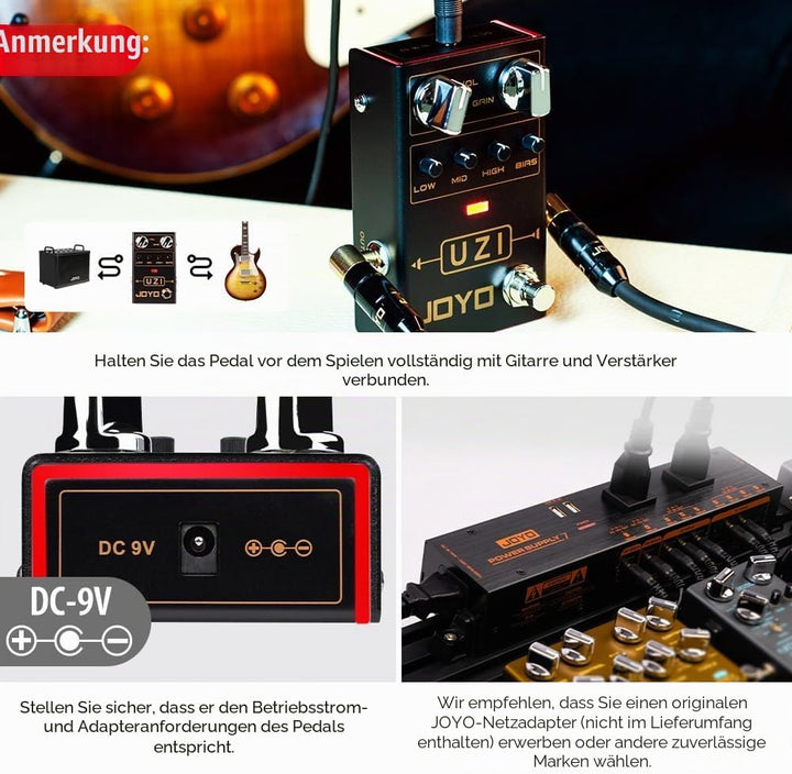 JOYO Distortion Pedal R-Serie Heavy Metal Dist zwischen amerikanisch und britisch für E-Gitarren-Eff