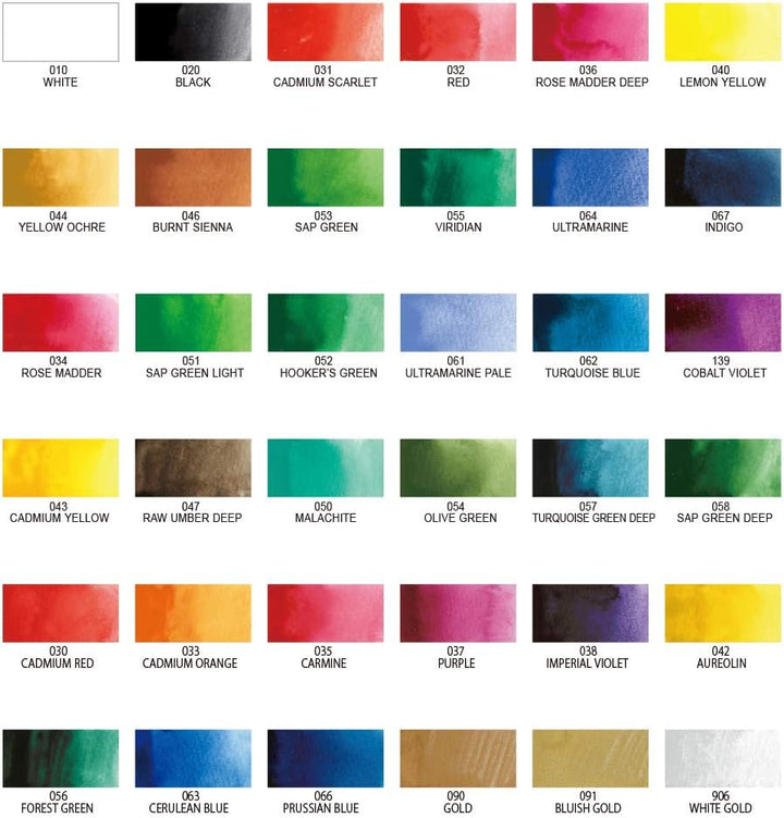 Kuretake MC20/36V Aquarellfarbenset, Diverse Farben, 1 Stück (1er Pack), Diverse Farben