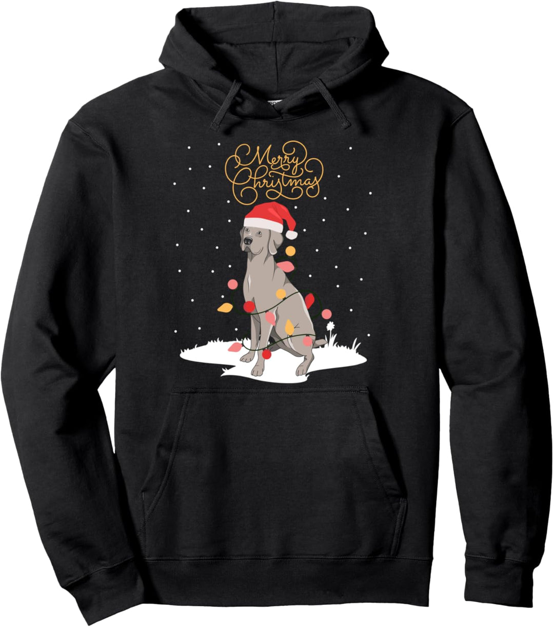 Weimaraner Merry Christmas Xmas Weimaraner Weihnachts Pullover Hoodie
