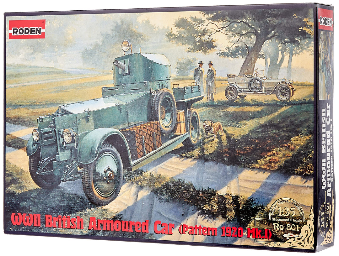 Roden 801 Modellbausatz WWII British Armoured Car Pattern 1920 Mk.I
