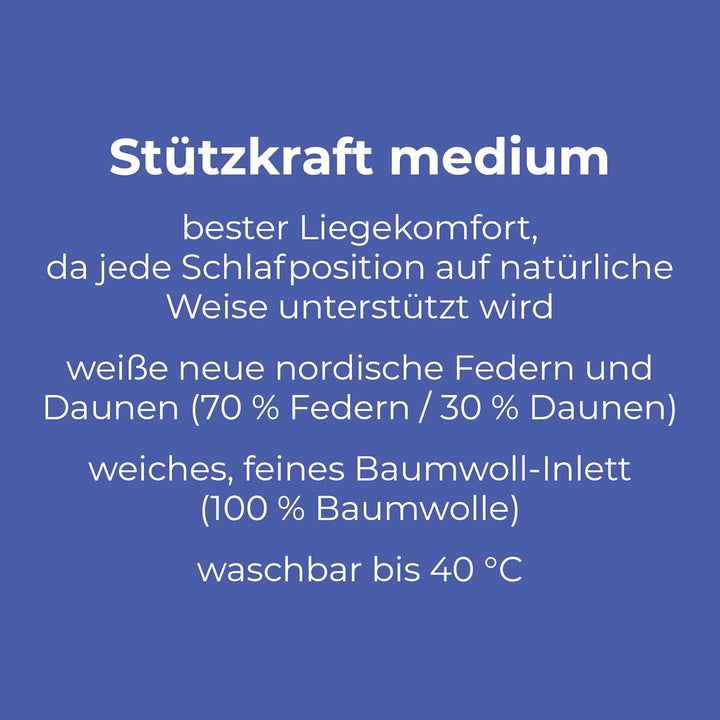 Centa-Star 7494.02 Kopfkissen Classic medium, 80 x 80 cm