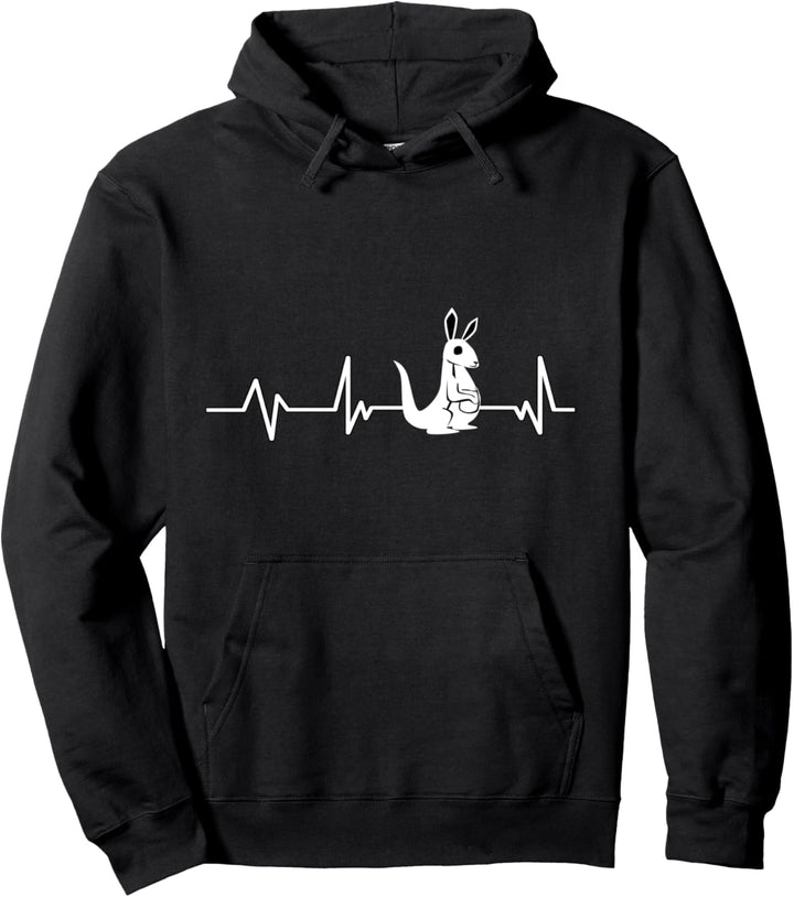 Baby Känguru Herzschlag Känguru Geschenk Känguru Pullover Hoodie