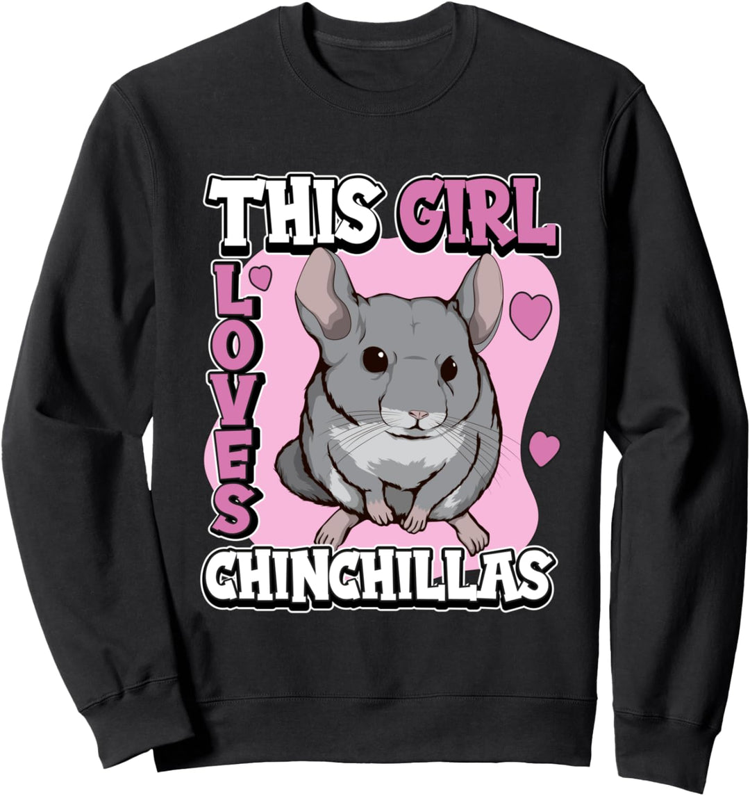 Mädchen This Girl Loves Chinchillas Chinchilla Sweatshirt