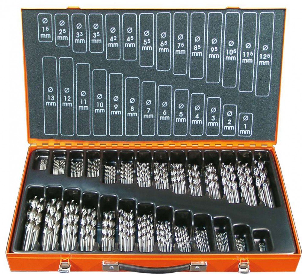 Projahn Bohrer-Magazin HSS-G 220-teilig Durchmesser 1-13 mm um 0,5 steigenddazu Durchmesser 3,3-4,2