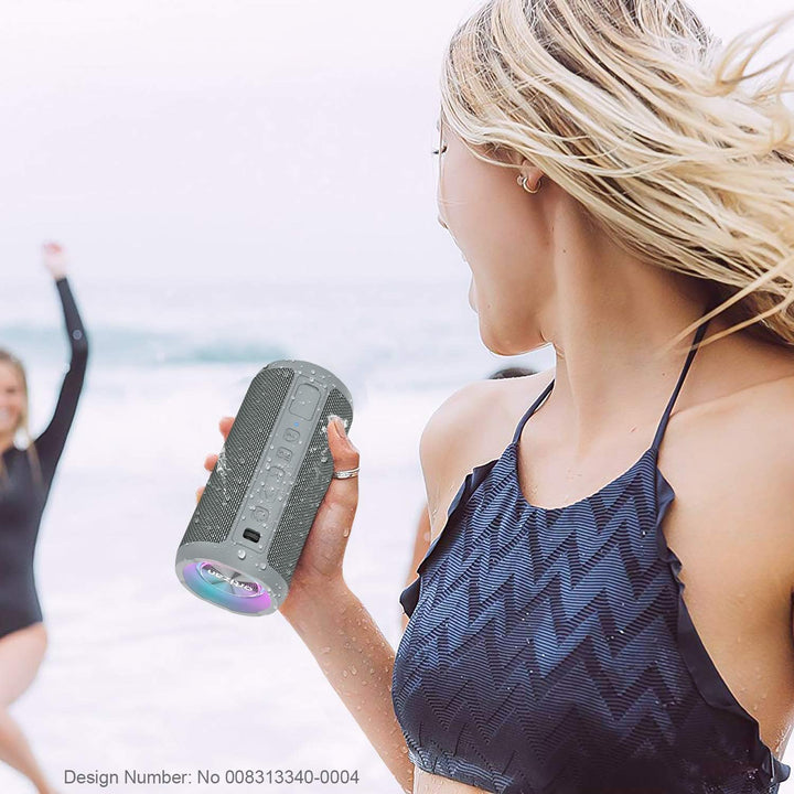 Ortizan Bluetooth Lautsprecher mit Licht, Musikbox Tragbarer Bluetooth Box mit IPX7 wasserdicht, Dua
