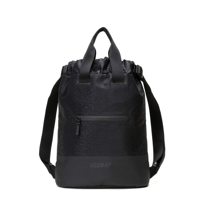 Vooray Flex Cinch Backpack - 23L Rucksack mit Kordelzug Black Foil, Black Foil