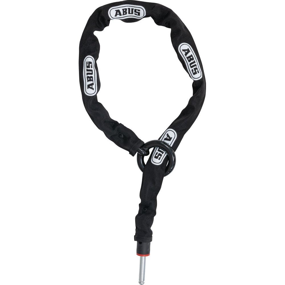 ABUS Rahmenschloss-Einsteckkette – Adaptor Chain 2.0 8KS 100 cm Schwarz Single, 100 cm Schwarz Singl