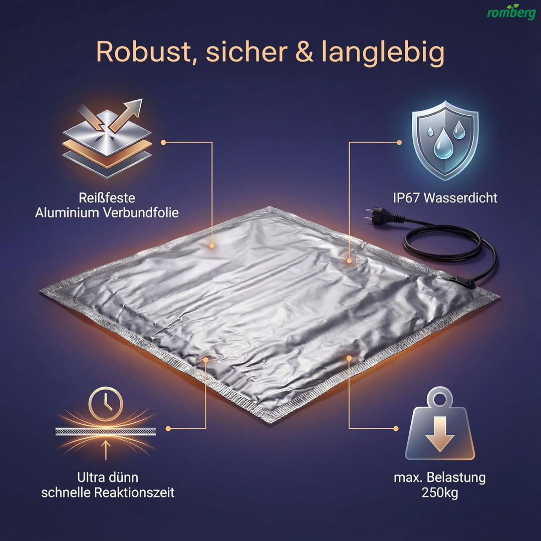 Romberg Heizmatte (Heizung Anzuchthaus/Zubehör Zimmergewächshaus) SkinnyHeat 95" - 12093113