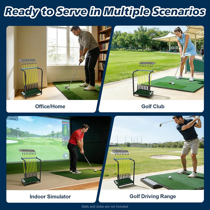 Golfschlägerständer, 9-Loch-Golfschläger-Aufbewahrungsständer, Schläger-Display-Ständer, Aufbewahrun