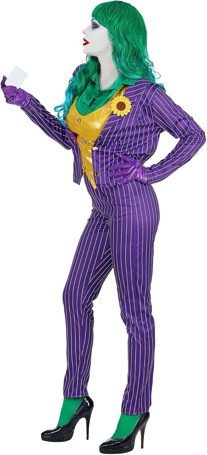 "EVIL CLOWN" (jacket with shirt and vest, pants, gloves) - (L), L