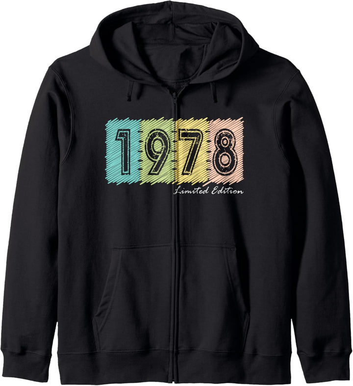 46. Geburtstag Mann Frau 46 Jahre 1978 Deko Lustig Geschenk Kapuzenjacke