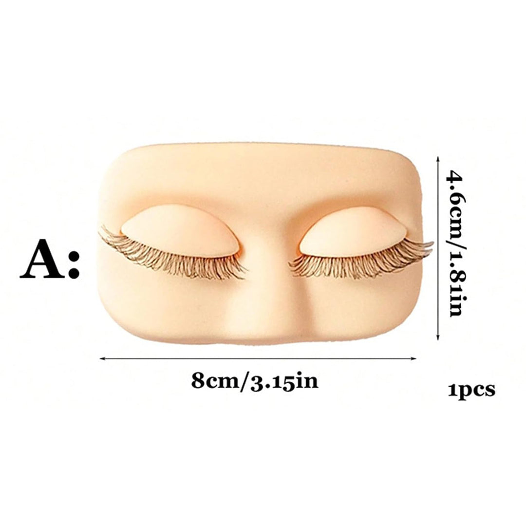 Lash Mannequin-Kopf, weiches Silikon-Modell, Make-up-Mannequin-Gesicht, für Training, Schönheitssalo