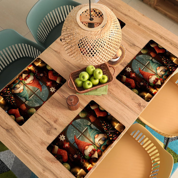 KitchenYeah© Platzsets Abwaschbar 6-Teilig 45x30 cm Tischsets Platzdeckchen rutschfeste Platzset Unt