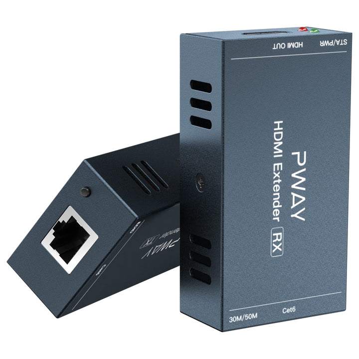 PW-HT202PG HDMI Extender 165ft/50M Cat5e/Cat6 Kable Full HD 1080P Kontrolle der Daten übertragung Ei