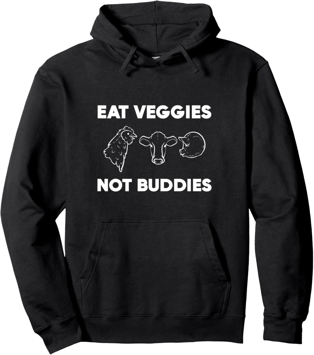 essen Sie Veggies Tierschützer Pullover Hoodie