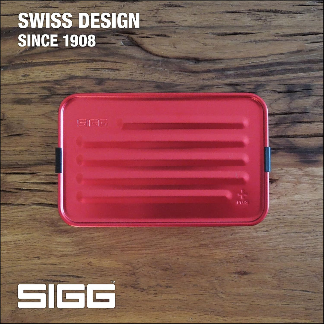 SIGG - Alu Lunchbox Plus - Brotdose Mit Unterteilung - Preisgekrönt - Spülmaschinenfest &amp; Mikrowelle