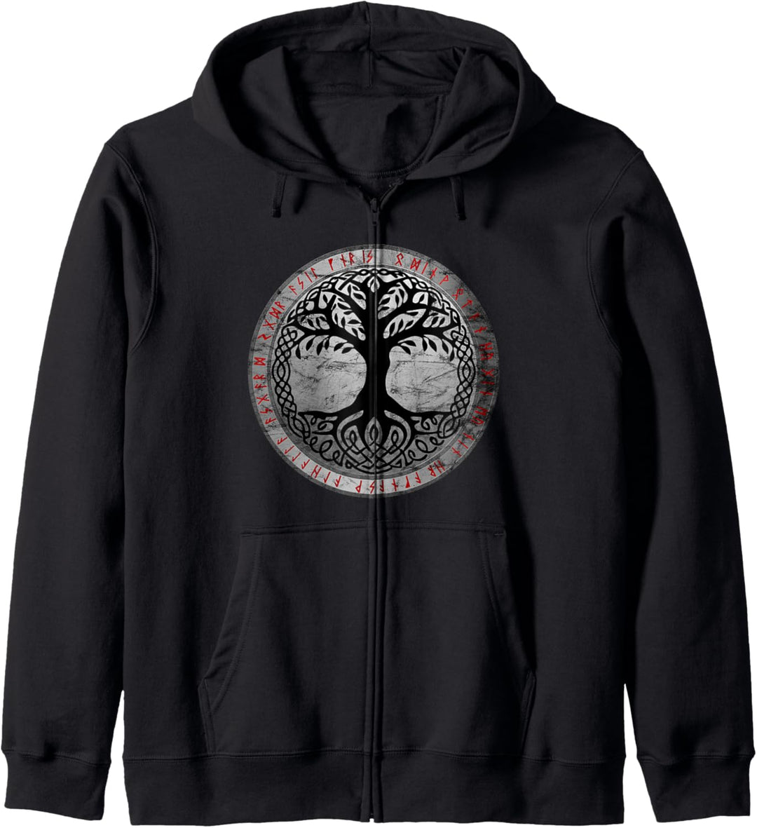 Yggdrasil Baum Des Lebens Kelten Vintage Geschenk Kapuzenjacke