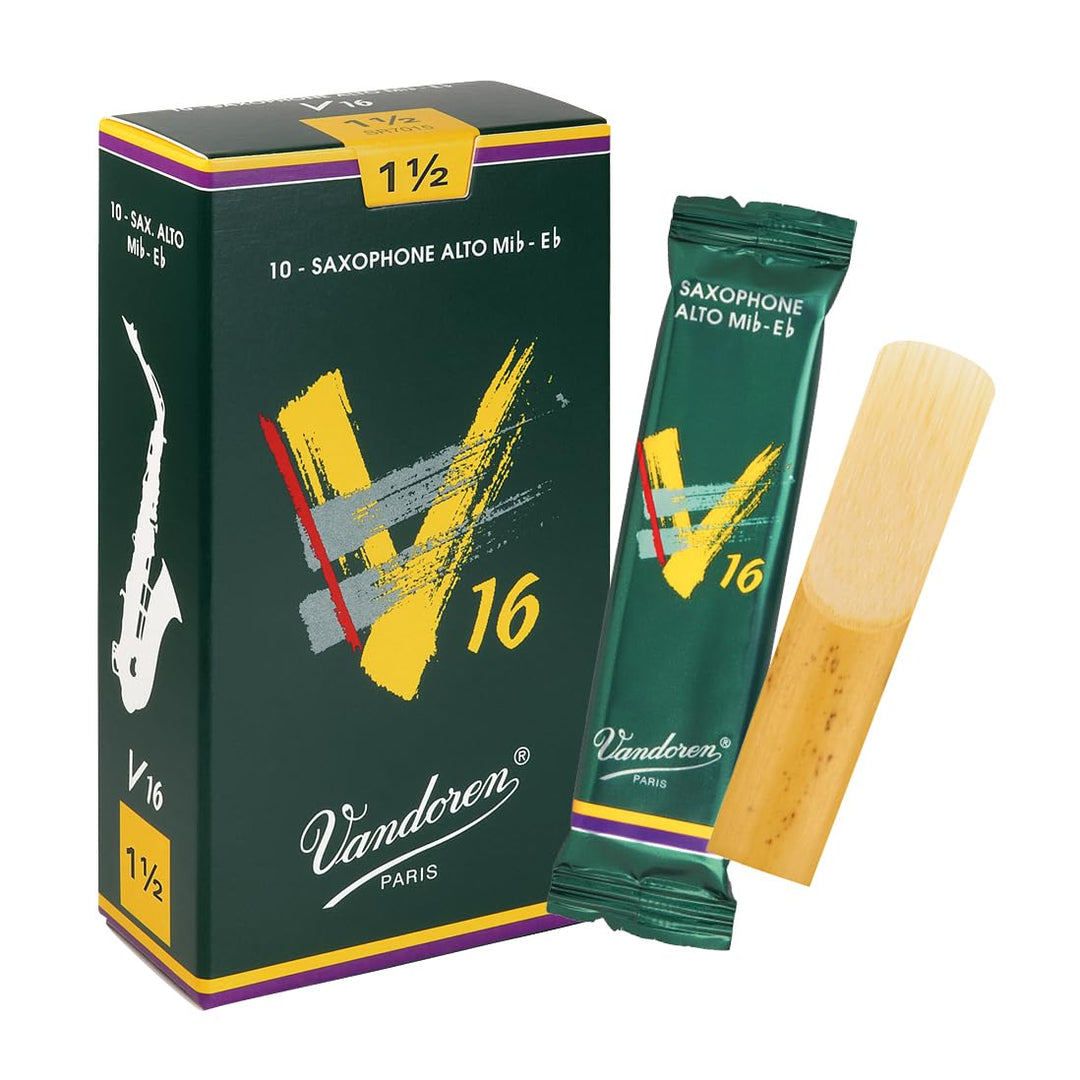 Vandoren SR7015 V16 Alt Saxophon Blätter - 10 Einheiten Stärke 1.5, Stärke 1.5