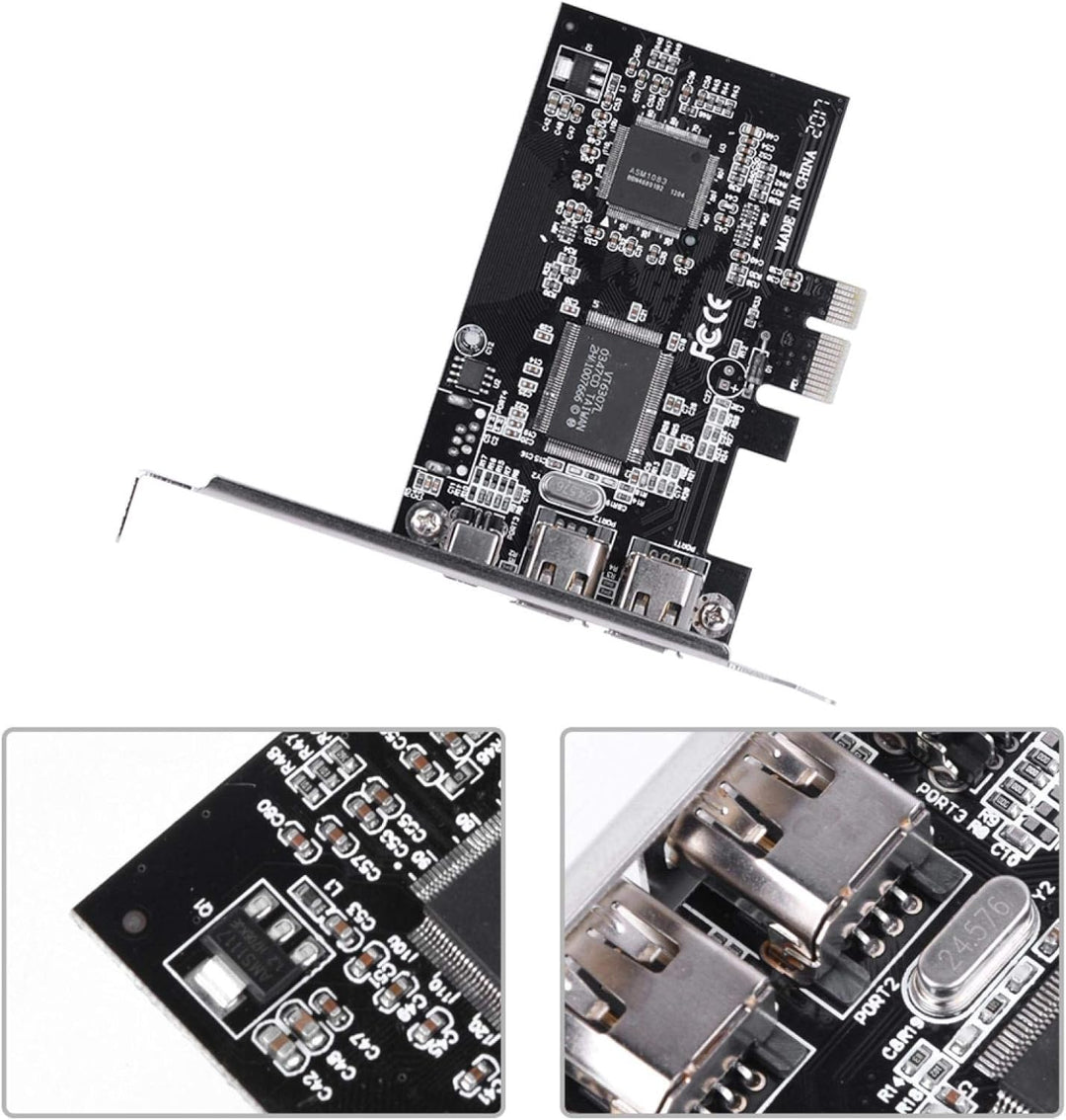 PCIE FireWire-Karte, PCI-E PCI Express FireWire 1394a IEEE 1394-Controllerkarte mit Firewire-Kabel f