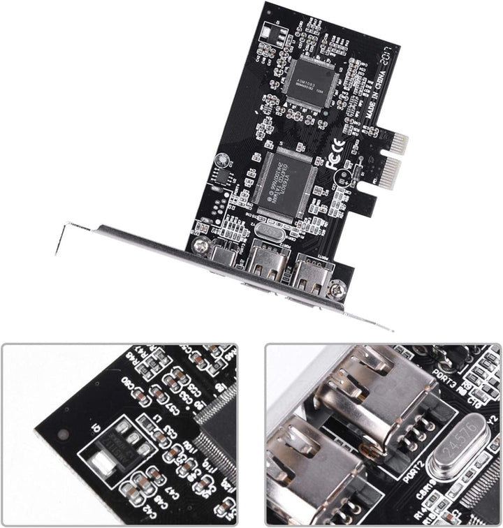 PCIE FireWire-Karte, PCI-E PCI Express FireWire 1394a IEEE 1394-Controllerkarte mit Firewire-Kabel f
