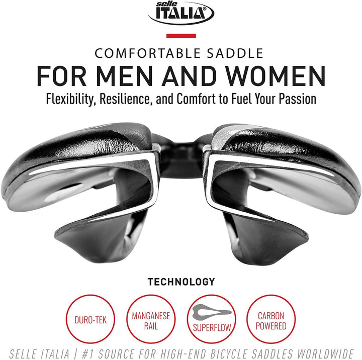 Selle Italia Unisex – Erwachsene Sp01 Boost Tm Superflow Sattel S Schwarz, S Schwarz