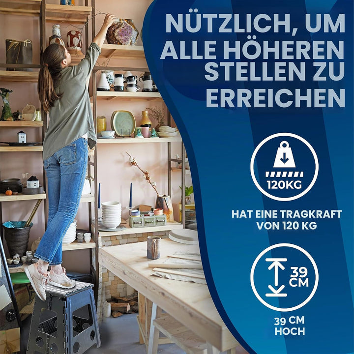 Faltbarer Hocker.