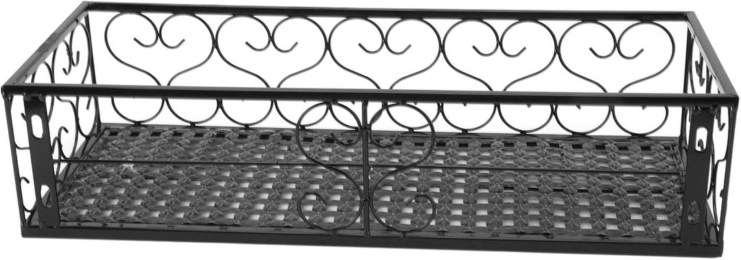 Balkon-Blumenregal, Hängender Blumentopf-Aufhänger, Hängender Schmiedeeiserner Zaun, Innen-Fensterba