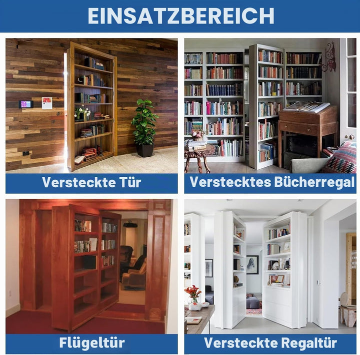TamBee Türscharniere Schwerlastscharniere für Holztüren 360 Grad Drehung Schwerlast unsichtbar Schar