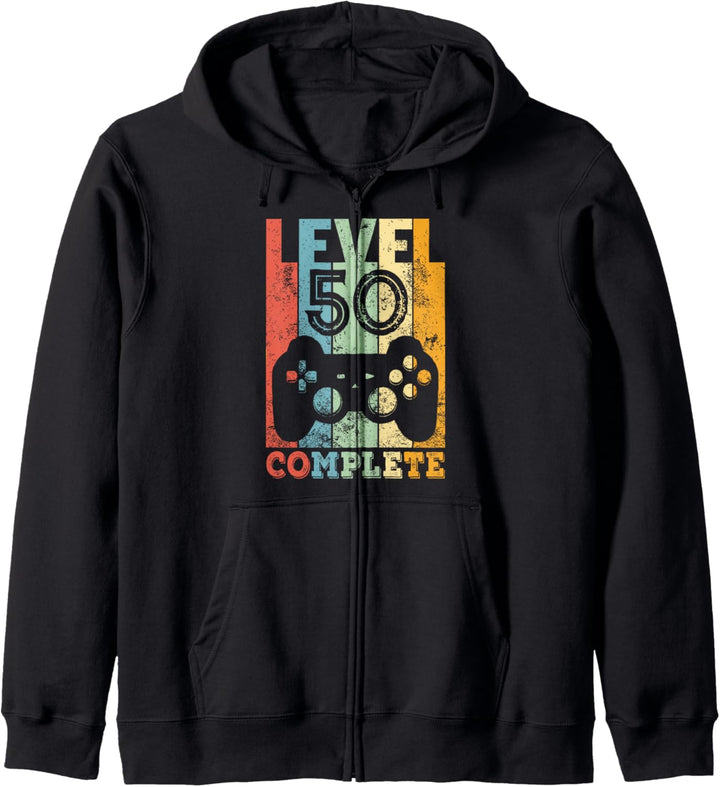 50. Geburtstag Mann Frau Level 50 Jahre 1973 Deko Geschenk Kapuzenjacke