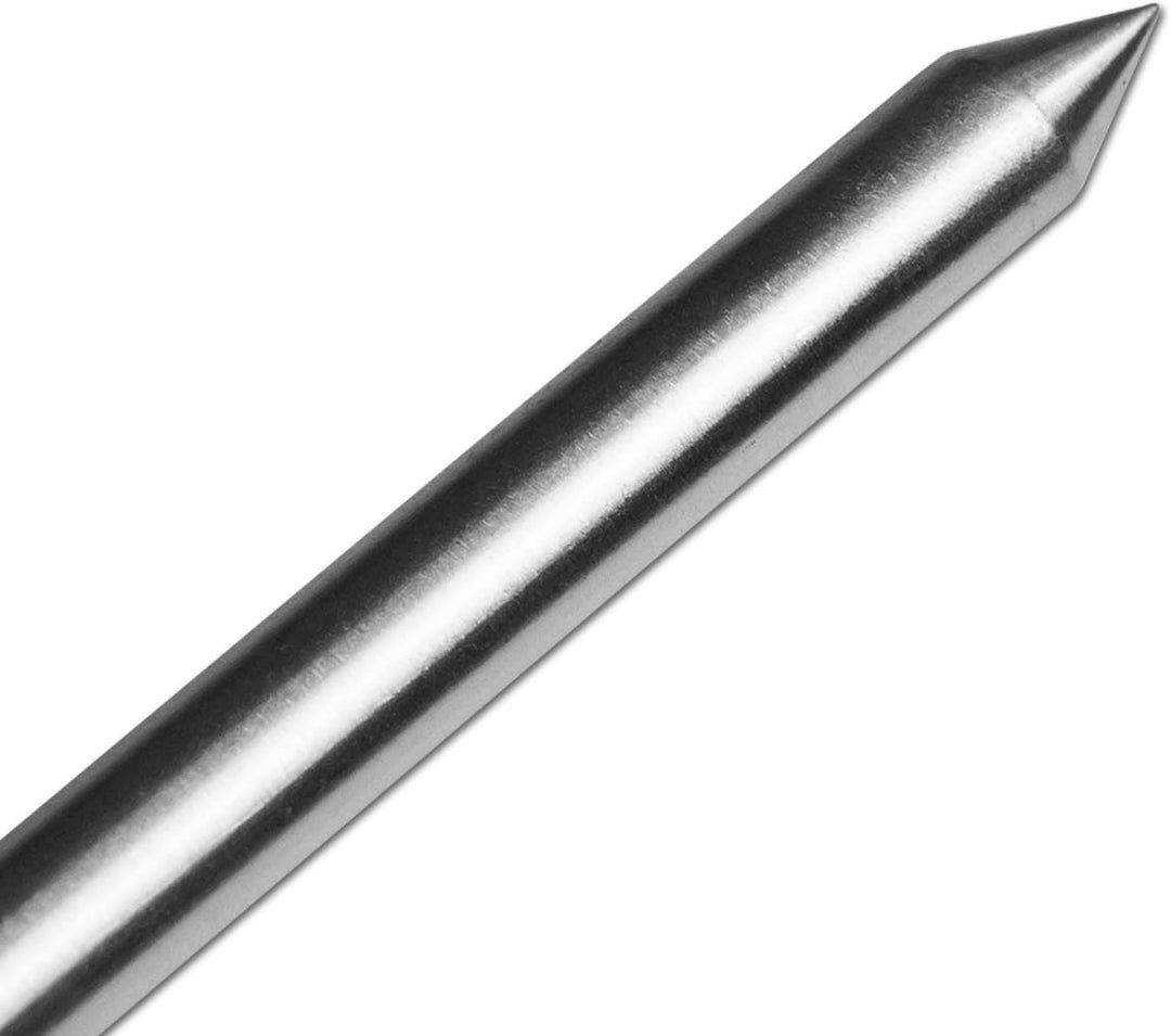 1-4 Stück Rutenhalter Bankstick Alu 45-120cm 9.5/6mm Chrome 4 Stück / 45 - 75cm, 4 Stück / 45 - 75cm