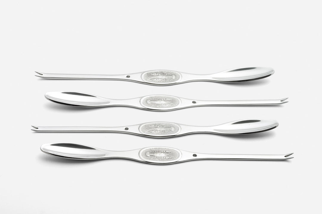 Weis Hummergabeln Set, Edelstahl, Silber, 20.5 x 5 x 5 cm, 4-Einheiten