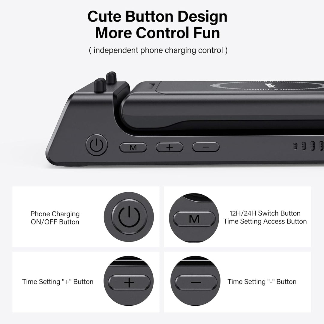 Induktive Ladestation für Google Pixel Watch 3/2, 3 in 1 Kabellose Ladegerät für Google Pixel 9a/9/8
