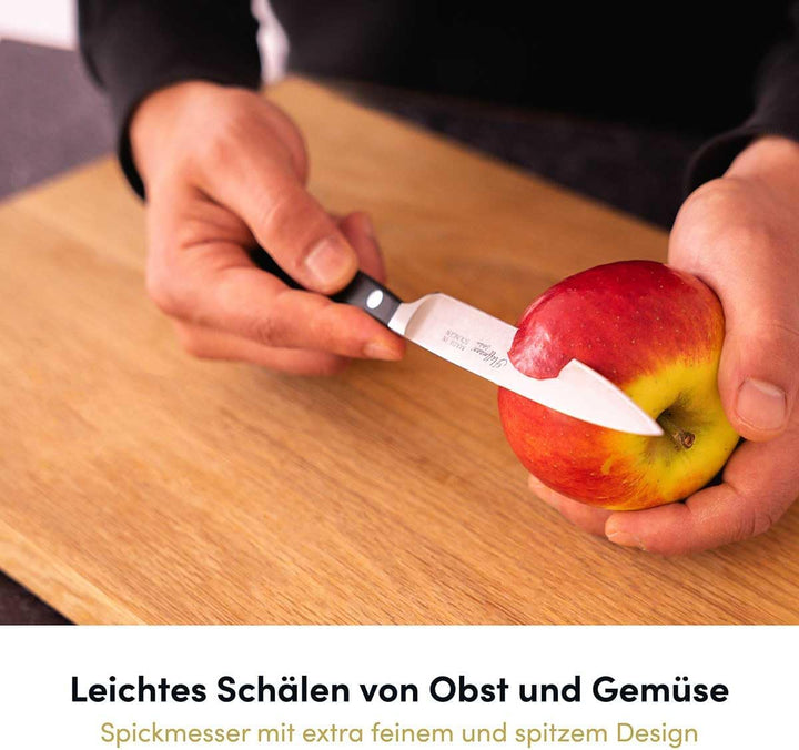 Hoffmann Küchenmesser Set 3-teilig – Made in Solingen Messer mit Chefmesser 21 cm, Gemüsemesser und
