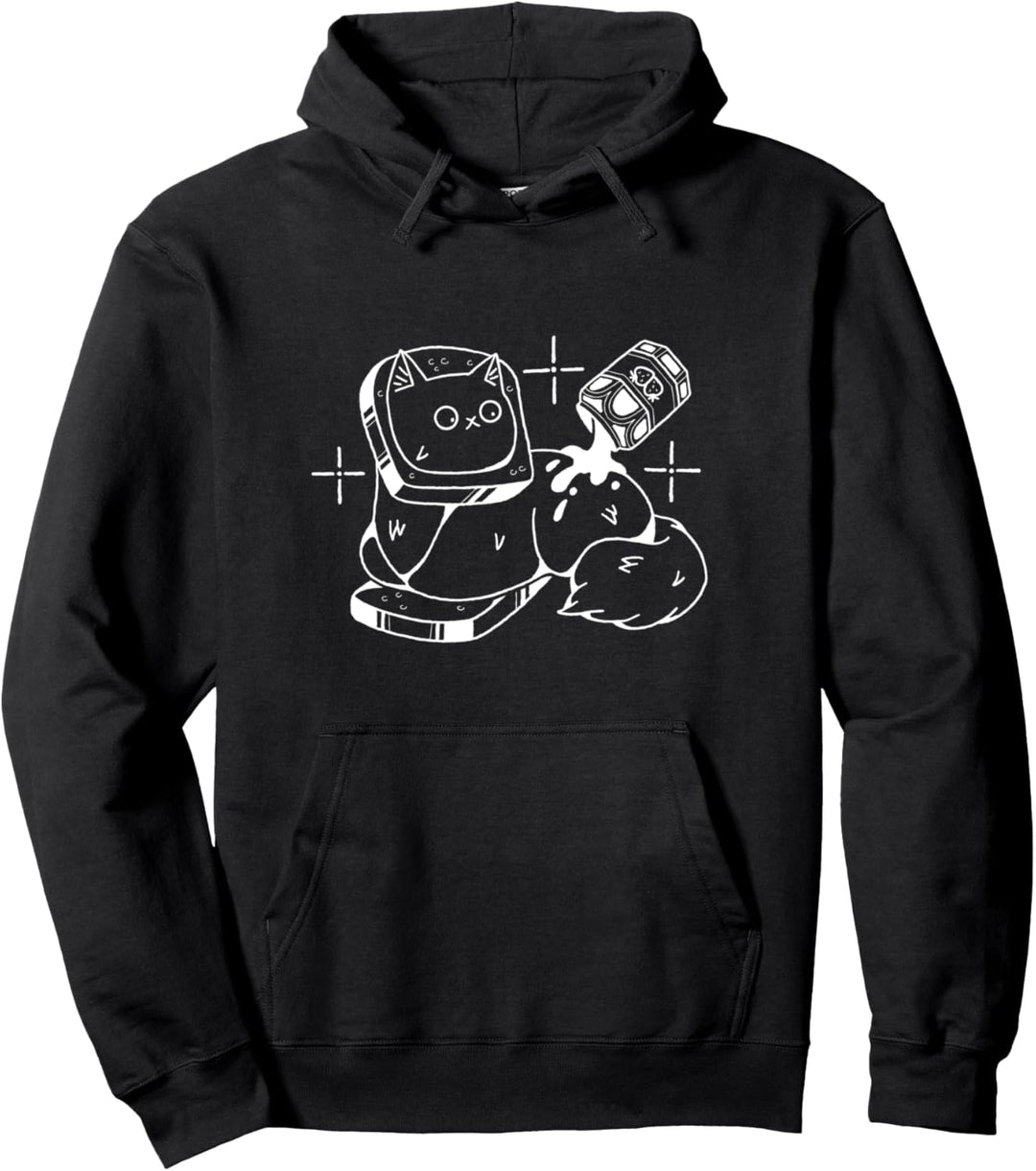 Katze Marmelade Sandwich Lustiges Geschenk Anime Katzen-Fan Pullover Hoodie