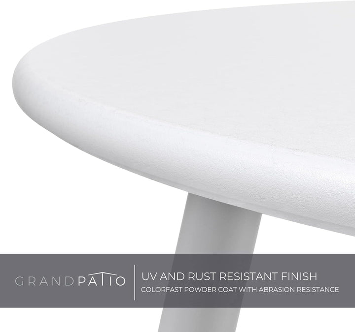 Grand patio Couchtische, Sofatisch, Leicht, Stabil, Einfacher Aufbau, Runder Kaffeetisch ideal für D