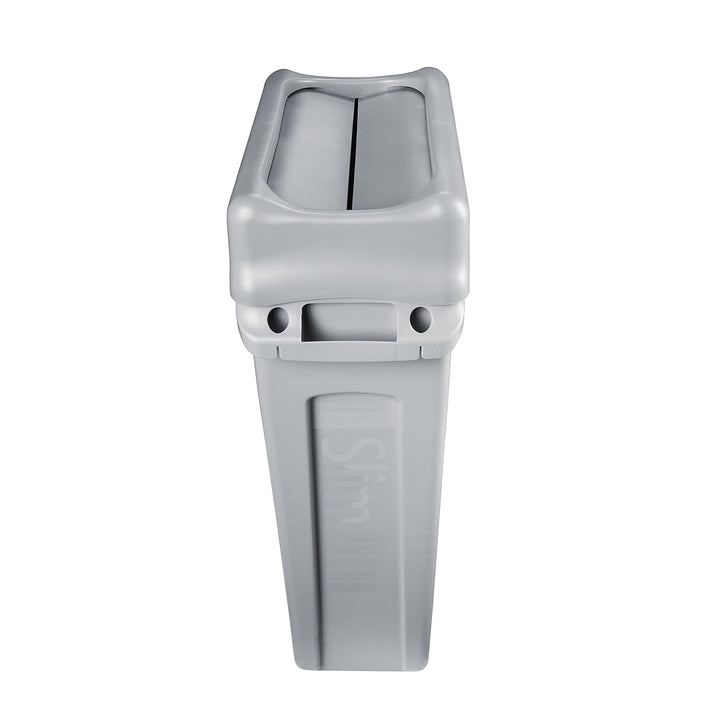 Rubbermaid Commercial Products Slim Jim Deckeleinheit für Recyclingstation für Flaschen, grau, 1 gra