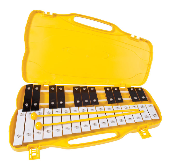 Performance Percussion G4-A6 Glockenspiel, 27 Metallplatten, mit schwarz-weissen Metallplatten
