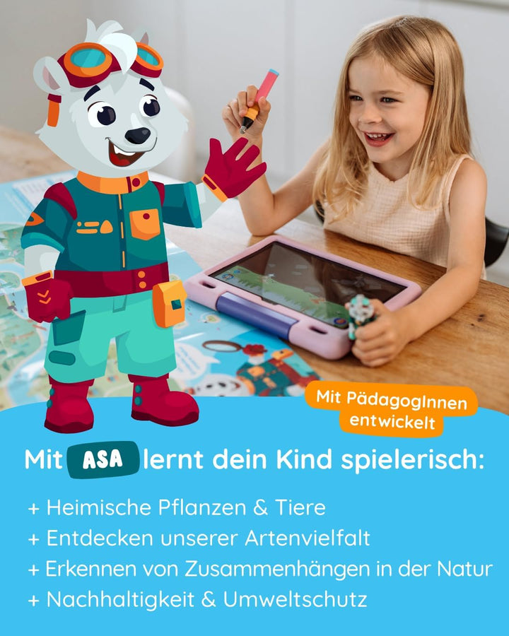 Edurino Figur Asa Unsere Natur ab 4 Jahren inkl. App | Heimische Pflanzen &amp; Tiere | Artenvielfalt |