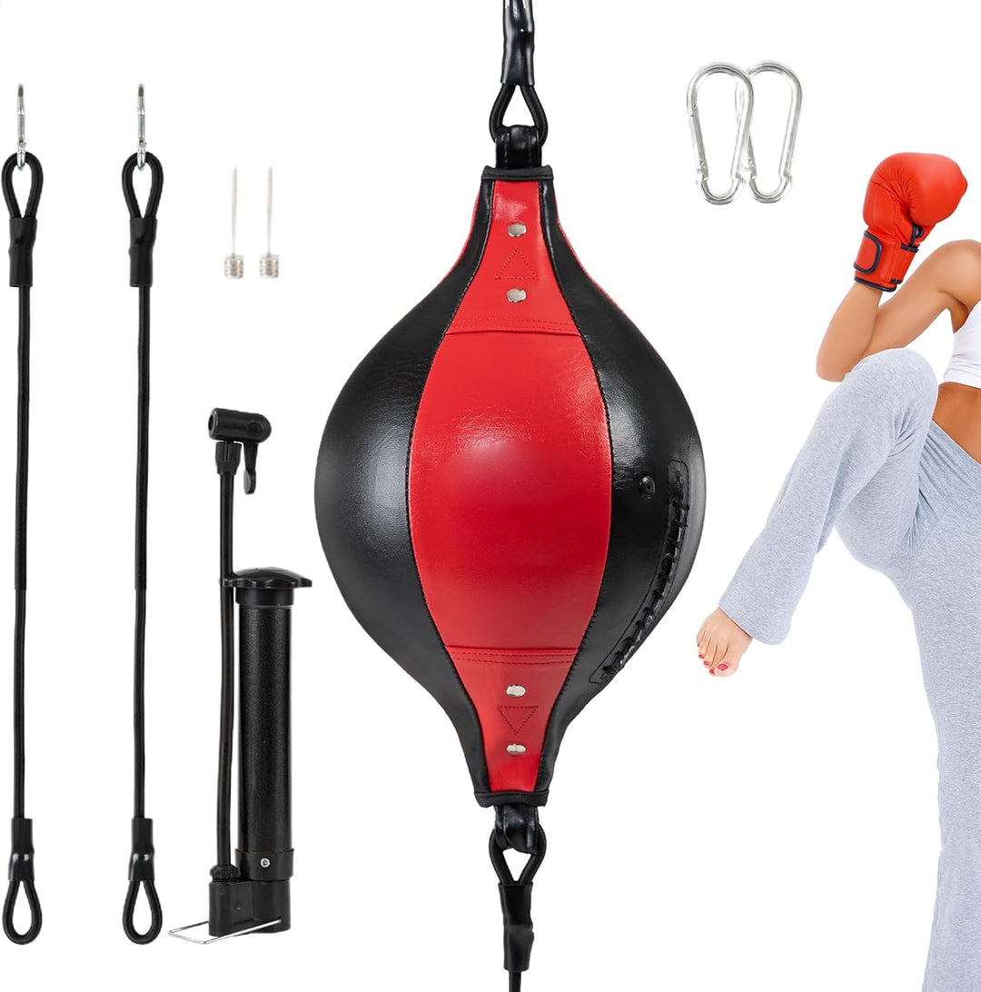 MFYOUPK Boxing - Elastischer Boxball | Flexibler Doppelendball Aus PU Leder Für Fitness Koordination
