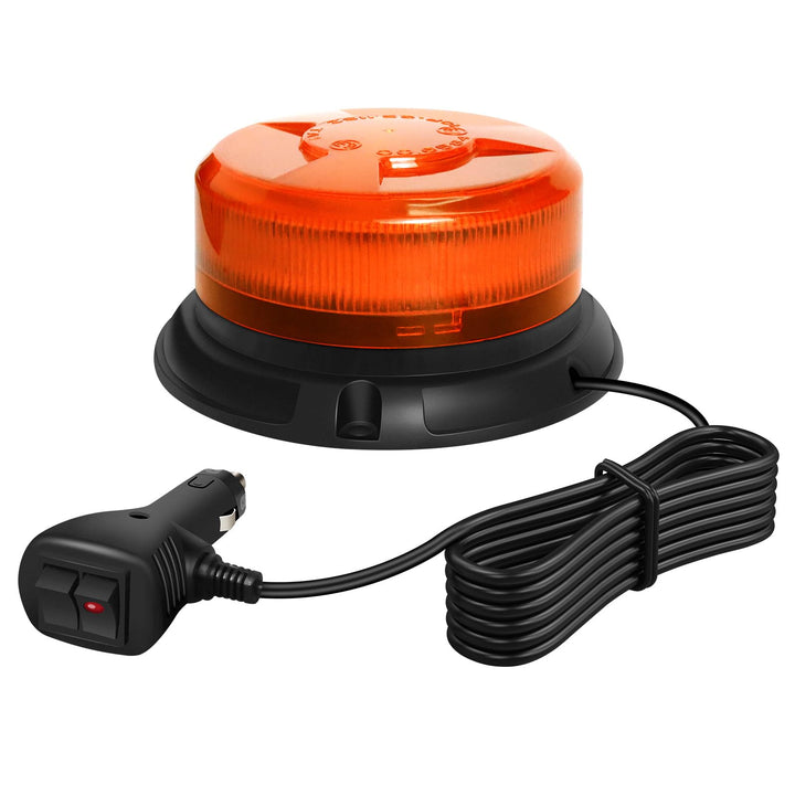 Dinfu LED Rundumleuchte led warnleuchte, 12V-24V Gelb Warnlicht mit magnetischem und 9 Modes für KFZ