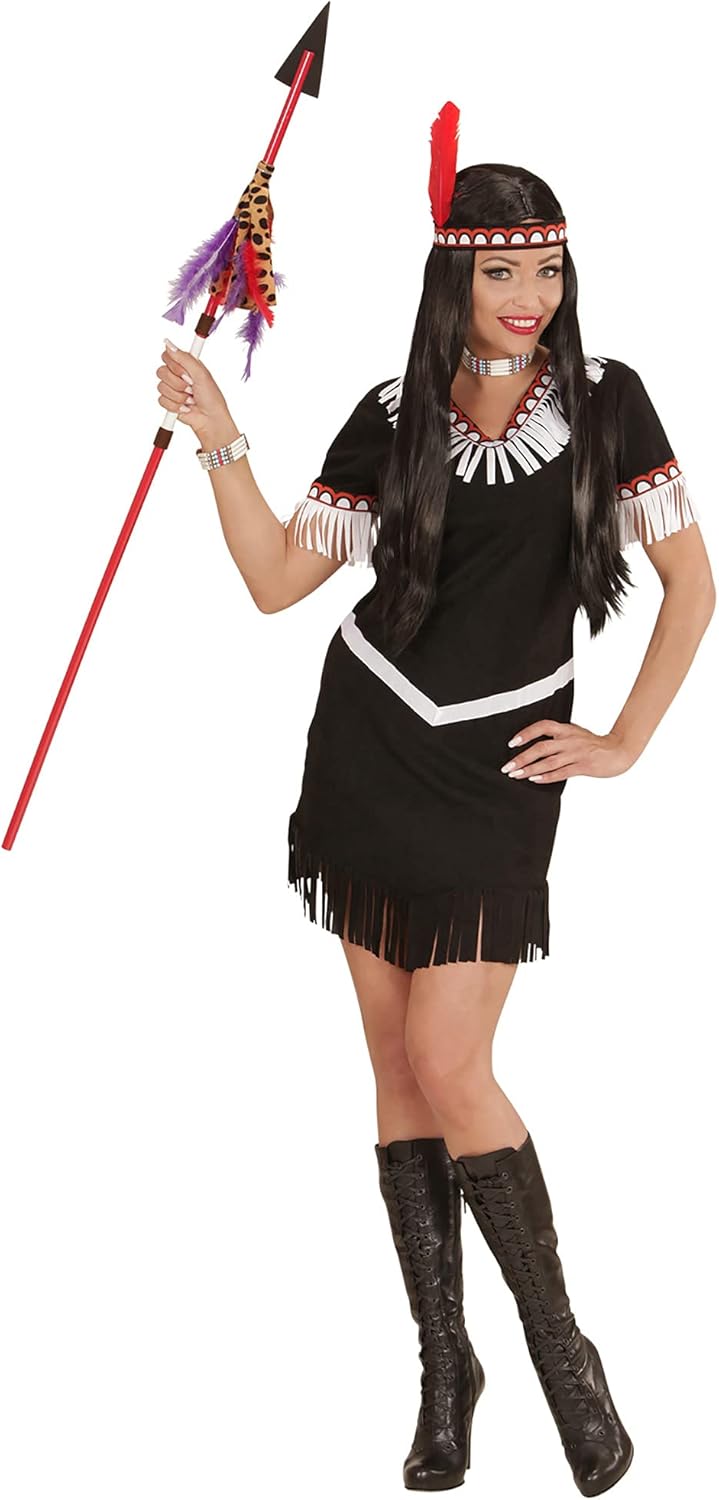 WIDMANN MILANO PARTY FASHION W Kostüm Indianerin, Kleid, Squaw, Wilder Westen, Häuptlingstochter, Fa