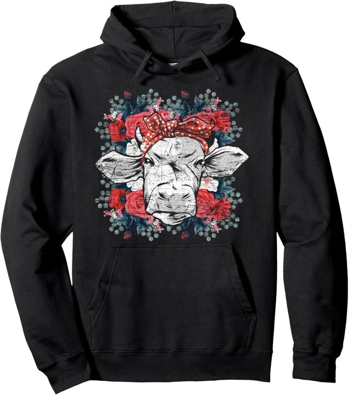 Hippie Kuh Pullover Hoodie