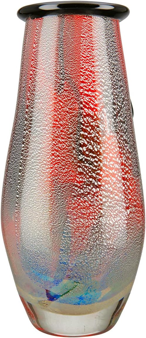 GILDE GlasArt Design-Vase Beard Glas rot 39870