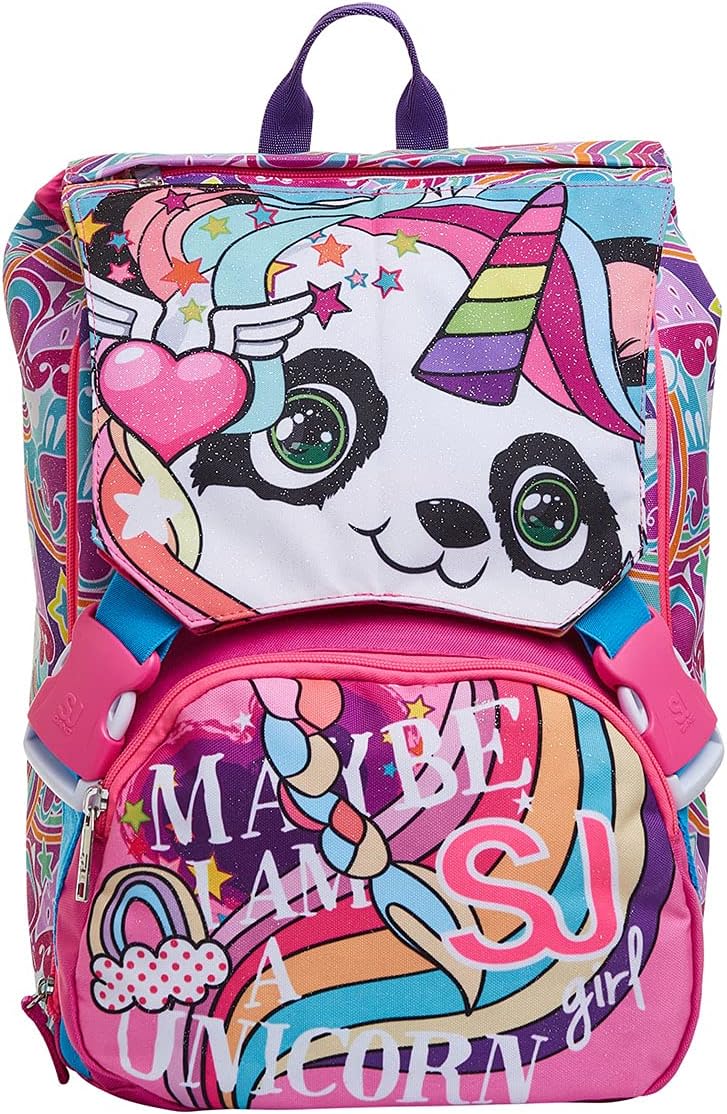 Sj Gang Ausziehbarer Rucksack Puppies Di, Rosa, Grund- und Mittelschule
